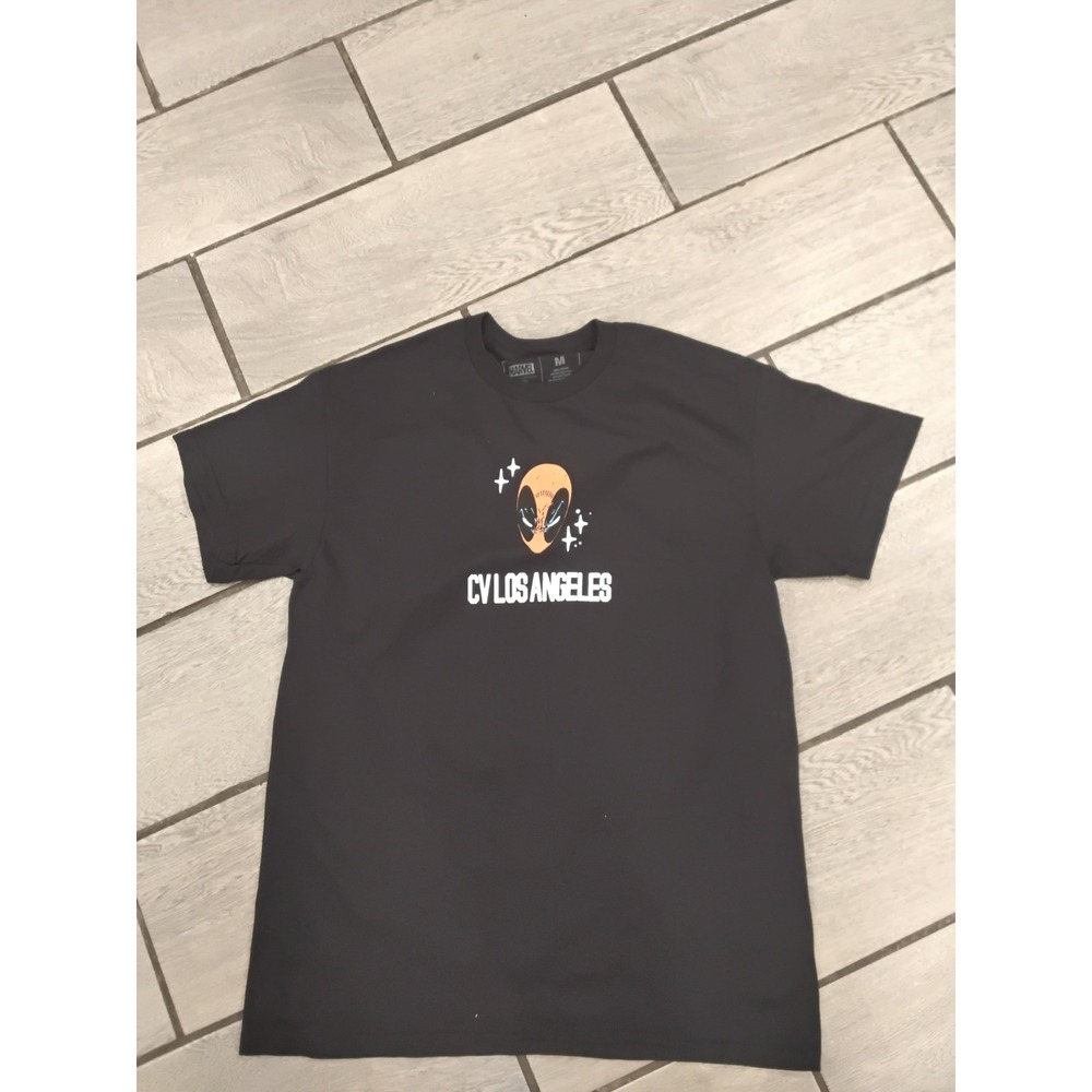 NWOT Marvel Deadpool Graphic T Shirt Black Size Medium CV Los Angeles‎ Alien